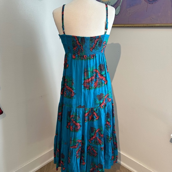 J. Crew Turqouise Lobster Print Sundress - Picture 4 of 6